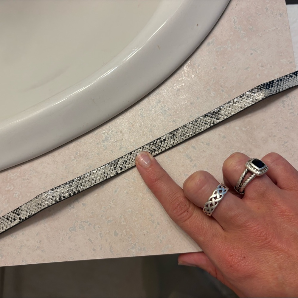 Snakeskin choker